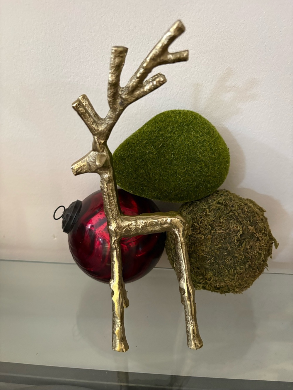 Twig Deer Aluminum Goldtone